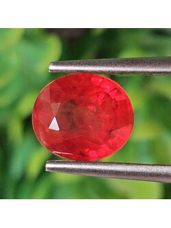 พลอย ออเรนจ์ แซฟไฟร์ Orange Sapphire 2.51 กะรัต (Cts.) พลอยแท้ อัญมณีมงคลประจําวันเกิด เครื่องประดับพลอย