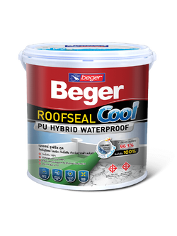 Beger ROOFSEAL Cool (Grey) เบเยอร์ รูฟซีล คูล โพลียูรีเทน ไฮบริด สีทากันซึม สำหรับดาดฟ้า หลังคา (สีเทา) 4 Kg/1 แกลลอน
