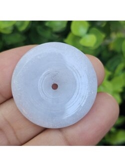 หยก พม่า แท้ Jade จี้โดนัทหยก (Bi-dise jadeite) พม่า (Myanmar) 44.27 กะรัต (Cts.)
