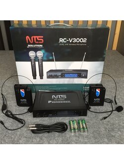 NTS RC-V3002 ไมค์ลอยคาดศีรษะคู่ VHF