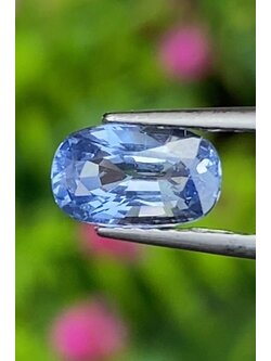พลอย ไพลิน blue sapphire 1.22 กะรัต (Cts.) พลอยแท้ อัญมณีมงคลประจําวันเกิด เครื่องประดับพลอย