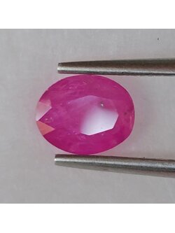 พลอย ชมพู พิ้ง แซฟไฟร์ Pink Sapphire 1.07 กะรัต (Cts.) พลอยแท้ อัญมณีมงคลประจําวันเกิด เครื่องประดับพลอย