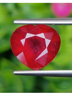 พลอย ทับทิม (Ruby Sapphire) 5.77 กะรัต (Cts.) พลอยแท้ อัญมณีมงคลประจําวันเกิด เครื่องประดับพลอย