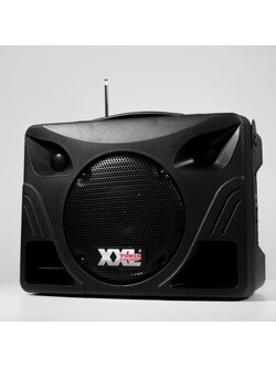 XXL POWER PORT-8 III ตู้ลำโพงพร้อมแอมป์ขยายเสียง ตู้ลำโพงมือถือ 200W Max 8" ไมค์ลอย 2 ตัว