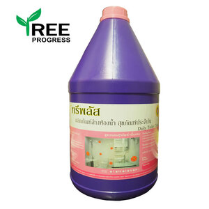 ผลิตภัณฑ์น้ำยาล้างห้องน้ำ สูตรพรีเมี่ยม สีม่วง กลิ่นลาเวนเดอร์ (Toilet Cleaner) ทรีพลัส 3.8 / 20 ลิตร