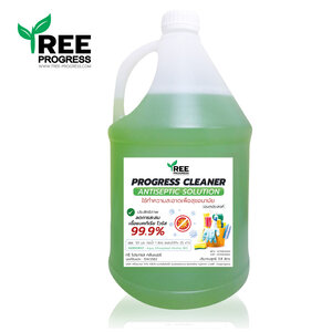 น้ำยาอเนกประสงค์ Antiseptic Solution (กลิ่นหอมอ่อนๆ) ทรีพลัส เขียวอ่อน กรีนเฟชร 3.8 ลิตร ทรีพลัส