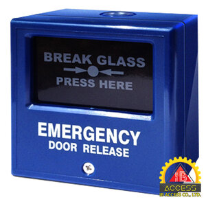 Emergency Break Glass ยี่ห้อ elock รุ่น EL-EB4B (สีนำเงิน)