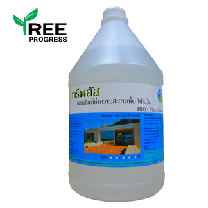 น้ำยาล้างพื้น ขจัดคราบน้ำมัน โปร.วัน (PRO.1) สีใสไร้กลิ่น ทรีพลัส 3.8