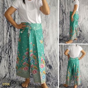 STAMPCOTTON กางเกงขายาว ผ้าปาเต๊ะ กางเกงเล กางเกงใส่สบาย