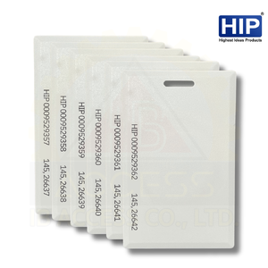 บัตรคีย์การ์ด Proximity Card แบบหนา 1.8 mm. ID 125KHz. ยี่ห้อ HIP (เรียงเลข)