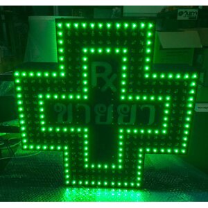 กล่องไฟซิงค์ไฟวิ่งหัวกระสุน กล่องไฟร้านขายยา