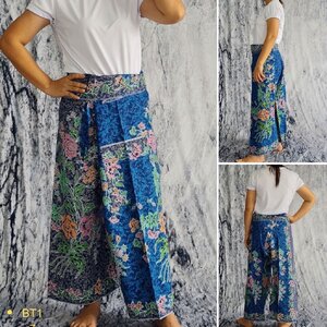 STAMPCOTTON กางเกงขายาว ผ้าปาเต๊ะ กางเกงเล กางเกงใส่สบาย