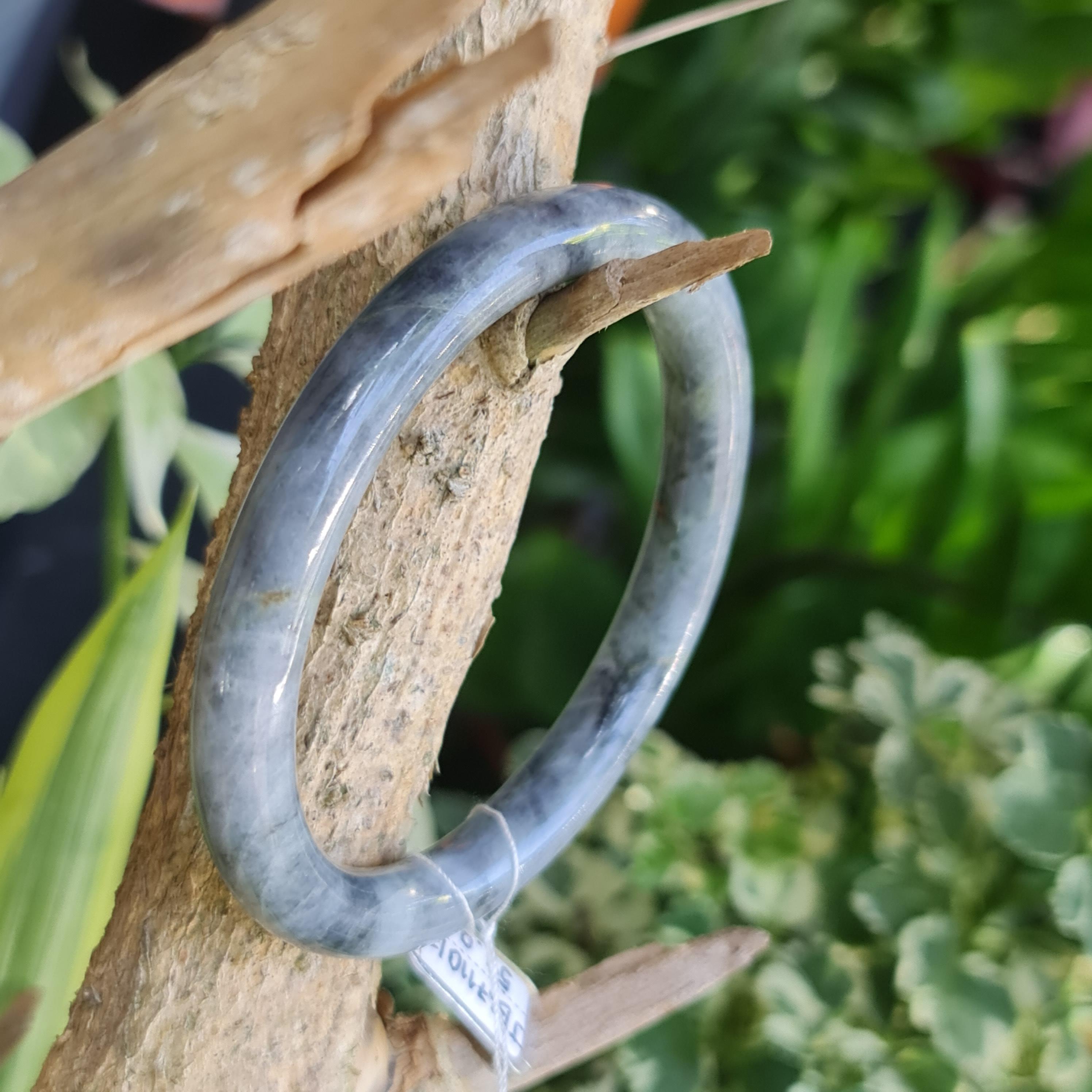 JB6711017 หยก พม่า แท้ Jade กำไลหยก 58.0 มม. (Jadeite bracelet) พม่า (Myanmar)