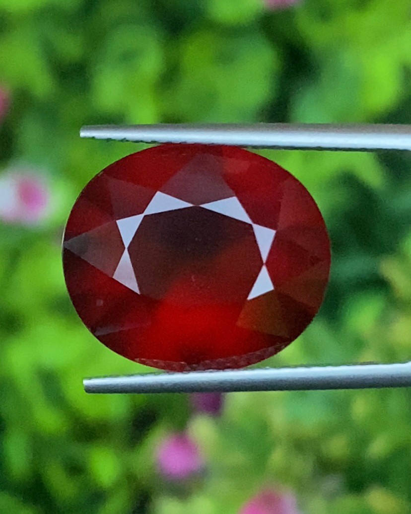 พลอย เฮลโซไนท์ การ์เน็ท Hessonite Garnet 11.30 กะรัต (Cts.) ดิบ Unheated พลอยแท้อัญมณีมงคล ประจําวันเกิด เครื่องประดับพลอย