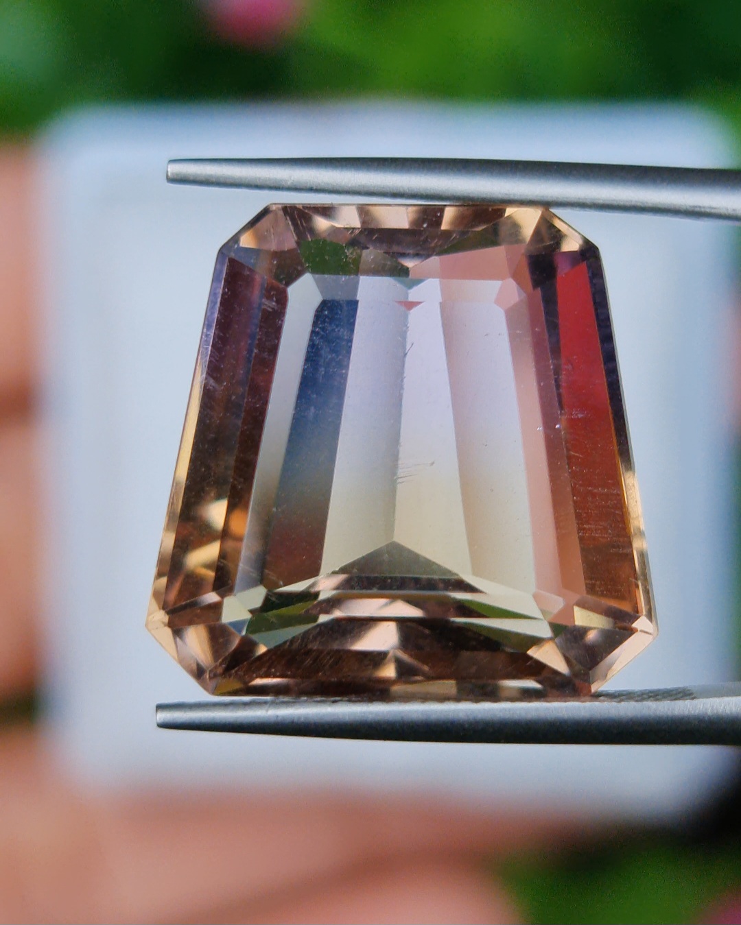 พลอย อเมทริน Natural Ametrine xx.xx กะรัต (Cts.) พลอยแท้ อัญมณีมงคลประจําวันเกิด เครื่องประดับพลอย