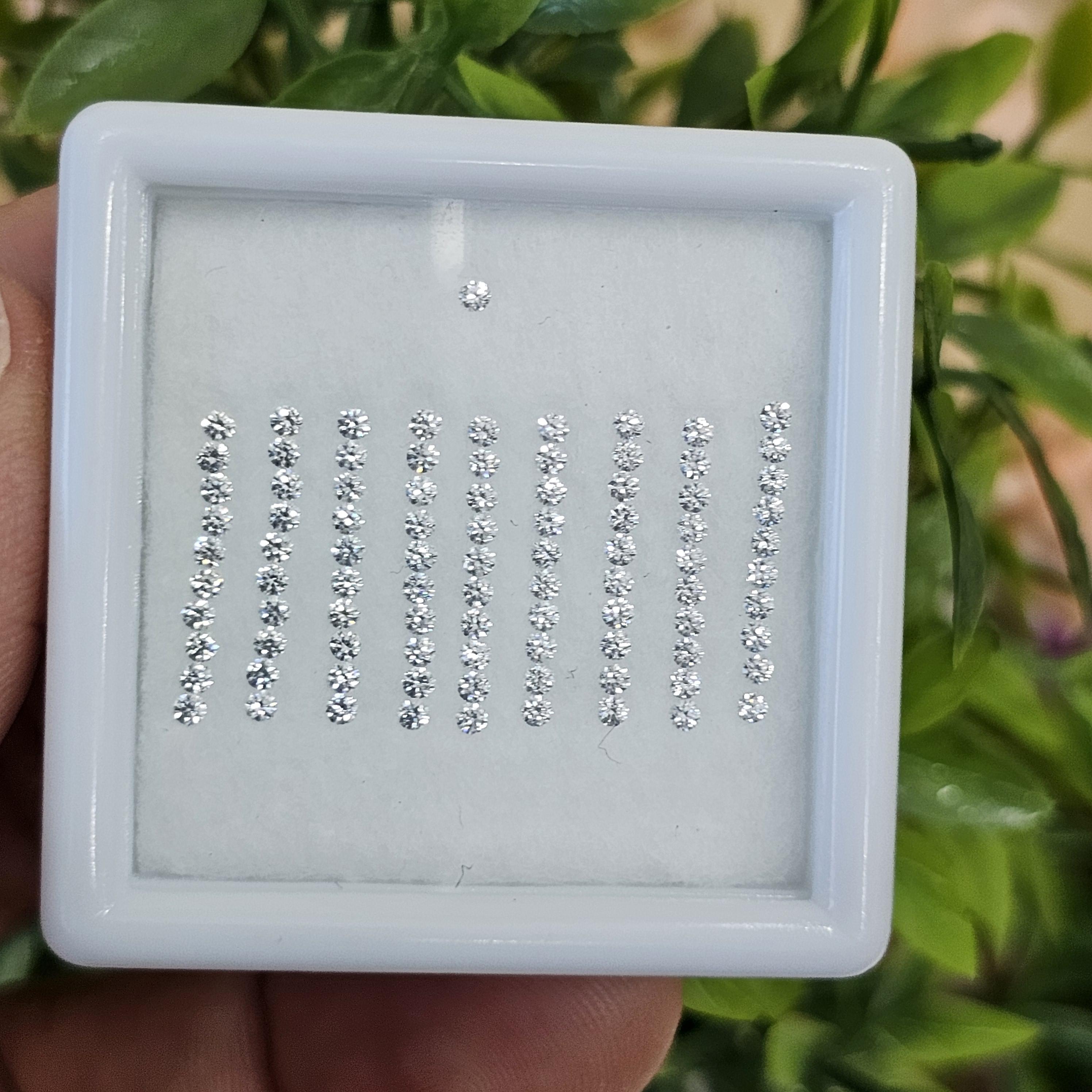 พลอย เพทาย Natural Zircon 2.02 กะรัต (Cts.) 91 เม็ด (Pcs.) พลอยแท้ อัญมณีมงคลประจําวันเกิด เครื่องประดับพลอย