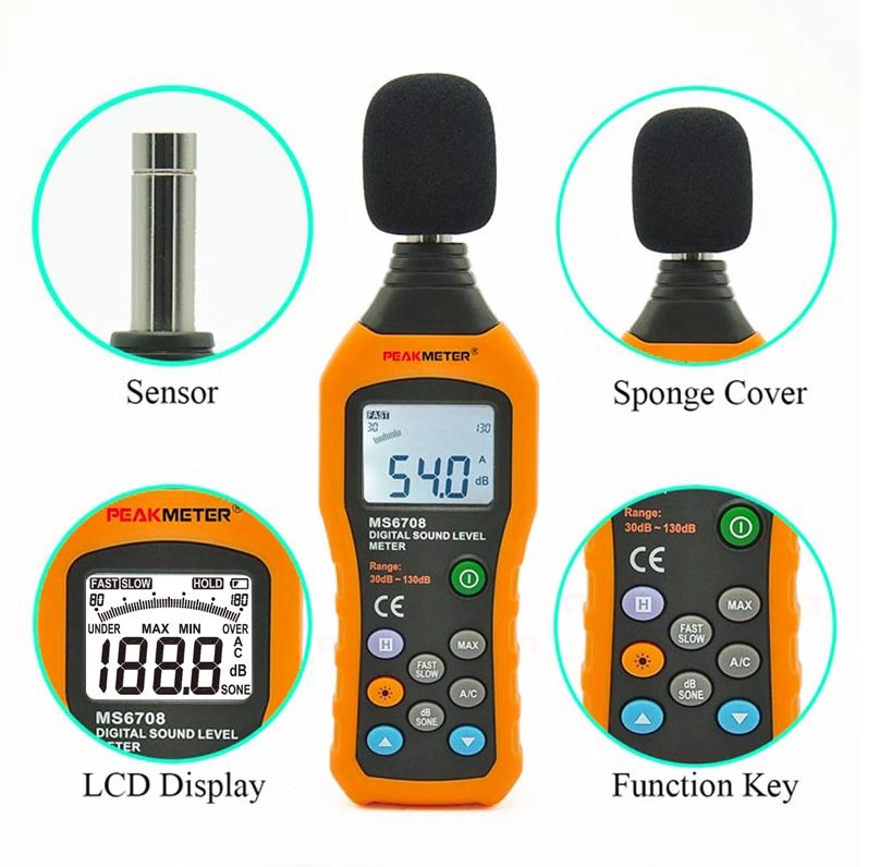PEAKMETER เครื่องวัดเสียง PM6708