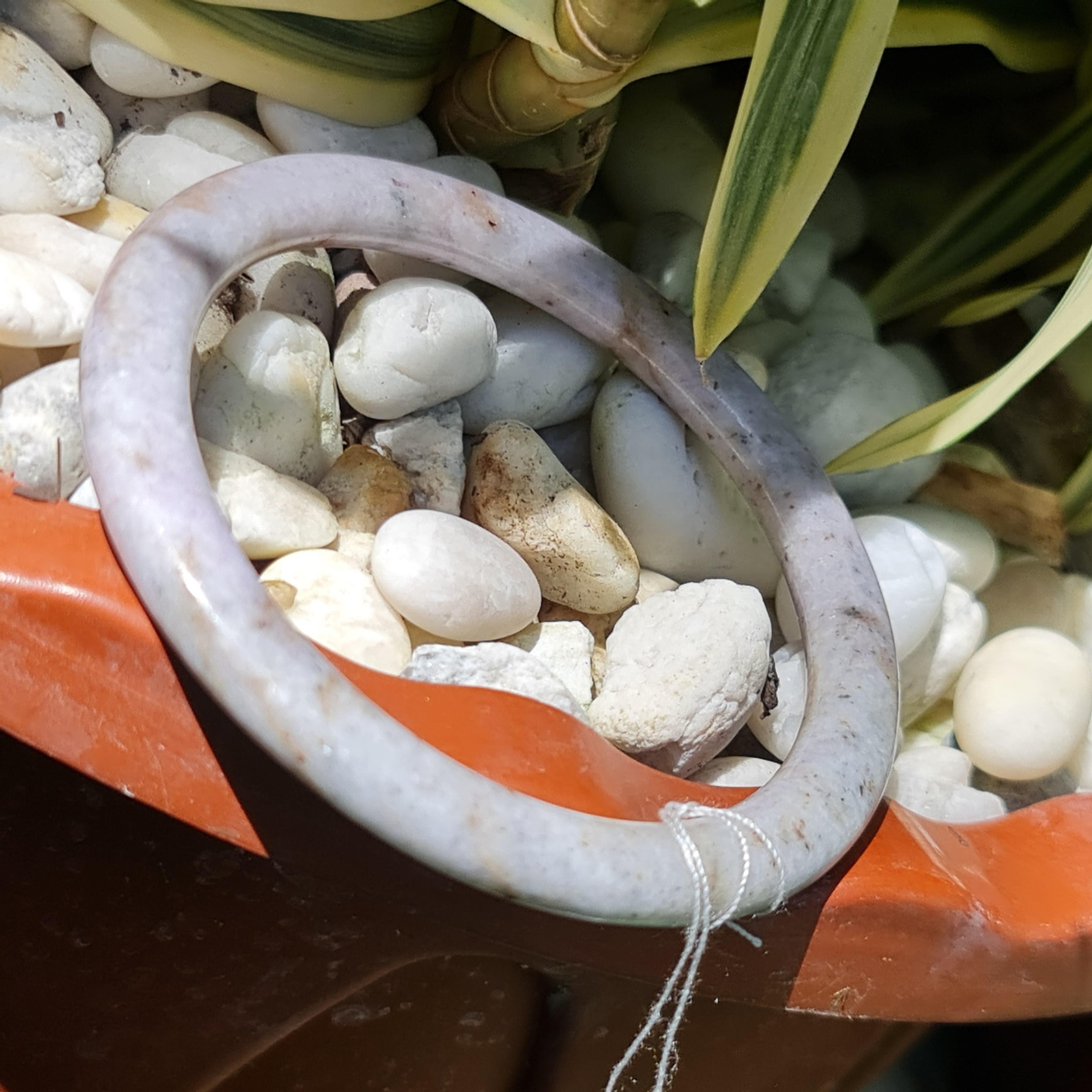 JB6711074 หยก พม่า แท้ Jade กำไลหยก 58.0 มม. (Jadeite bracelet) พม่า (Myanmar)