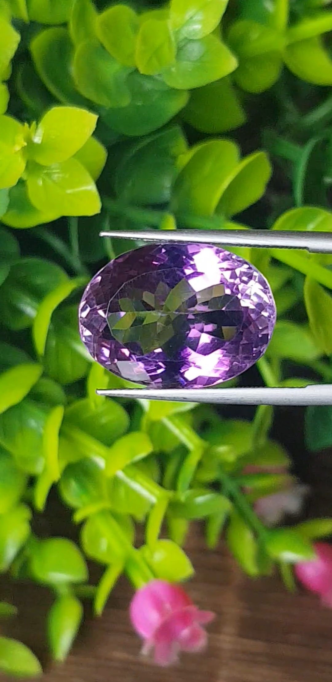 พลอย อเมทิส Amethyst 17.25 กะรัต (Cts.) พลอยแท้ อัญมณีมงคลประจําวันเกิด เครื่องประดับพลอย