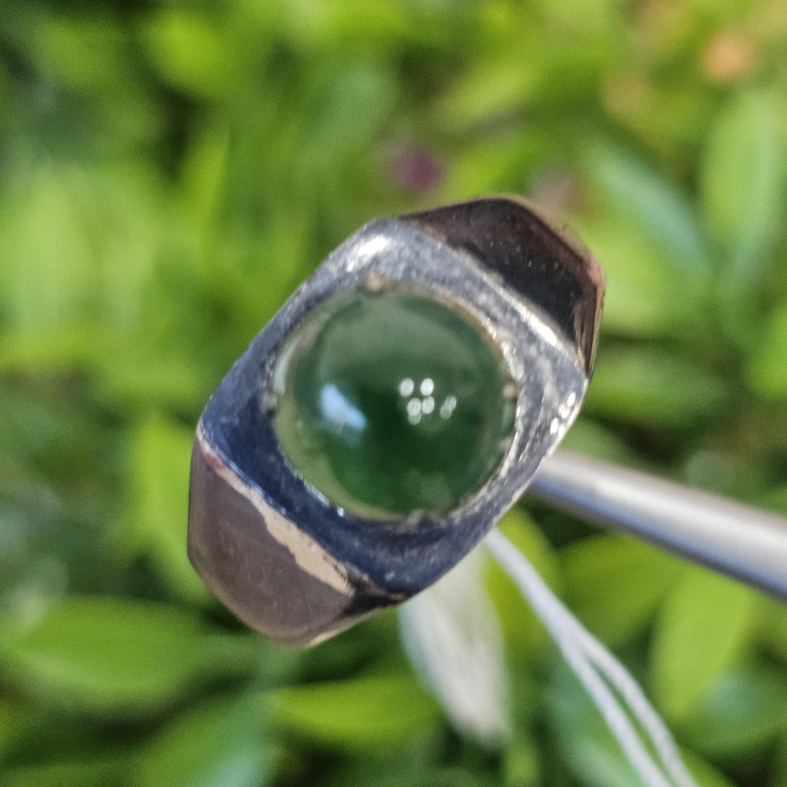 หยก พม่า แท้ Jade แหวนหยก (jadeite Ring) Size 59 ดิบ ไม่ผ่านการปรับปรุง (Type A) พม่า (Myanmar)