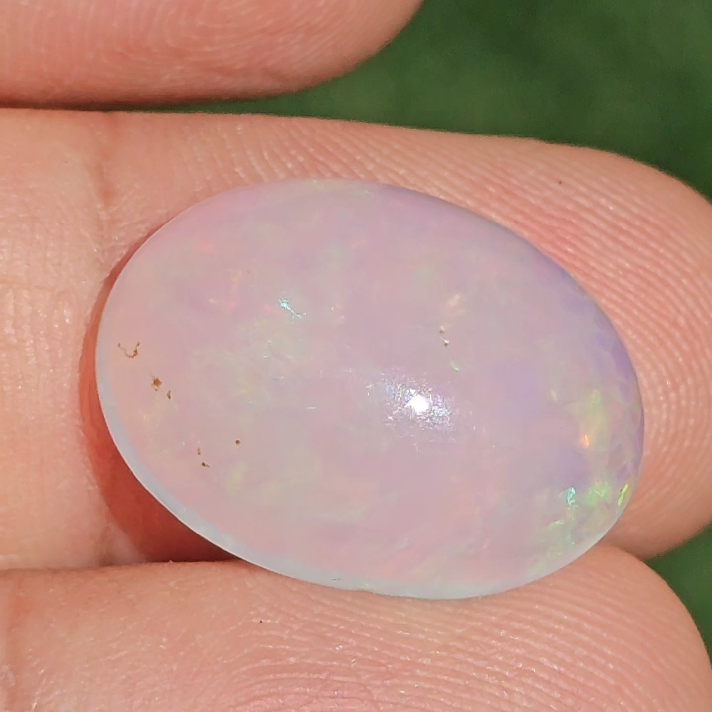 พลอย ไวท์ โอปอล White Opa 7.94 กะรัต (Cts.) พลอยแท้ อัญมณีมงคลประจําวันเกิด เครื่องประดับพลอย