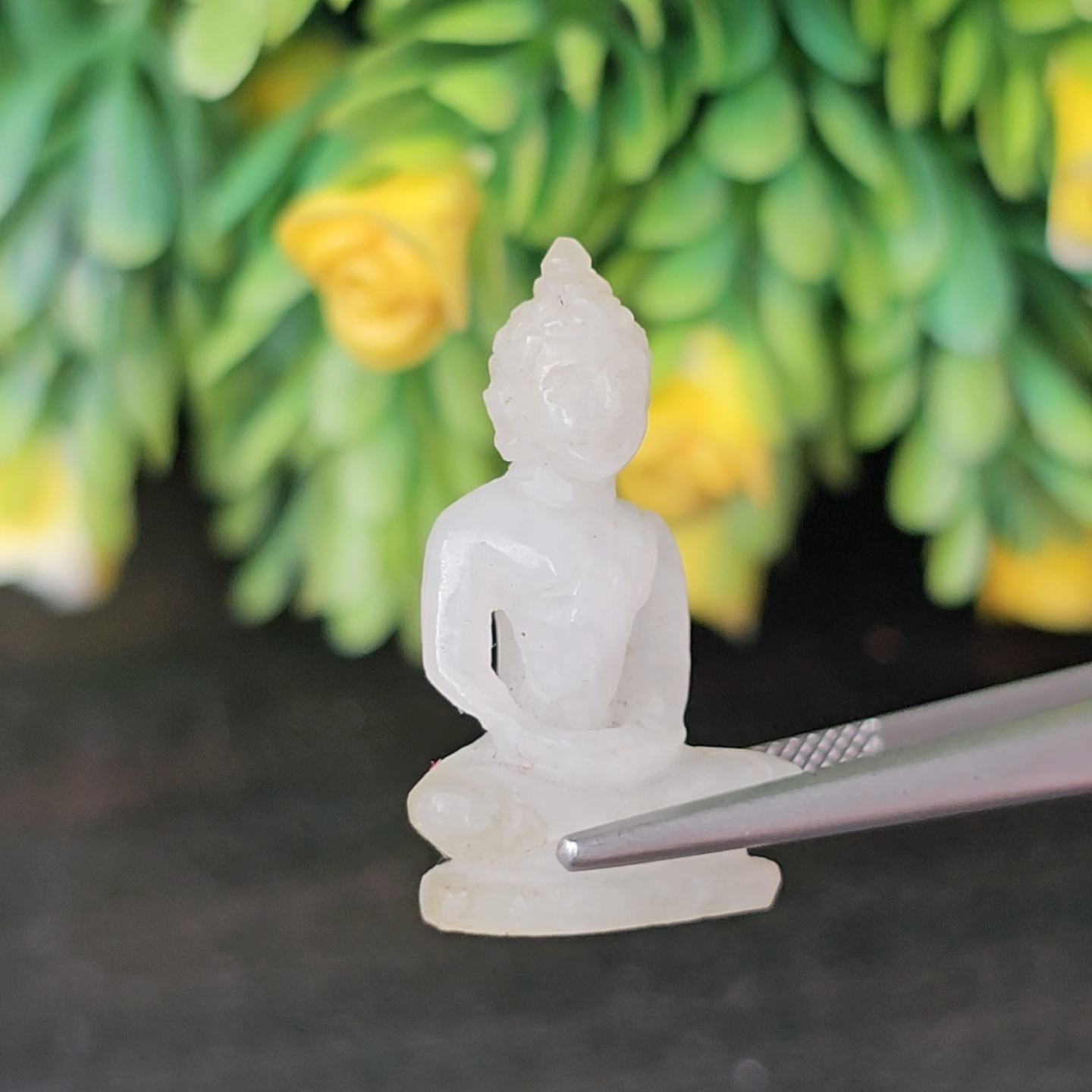 หยก แกะสลัก รูป พระ (Burmese jadeite) 16.88 กะรัต (cts.) หยก พม่า แท้