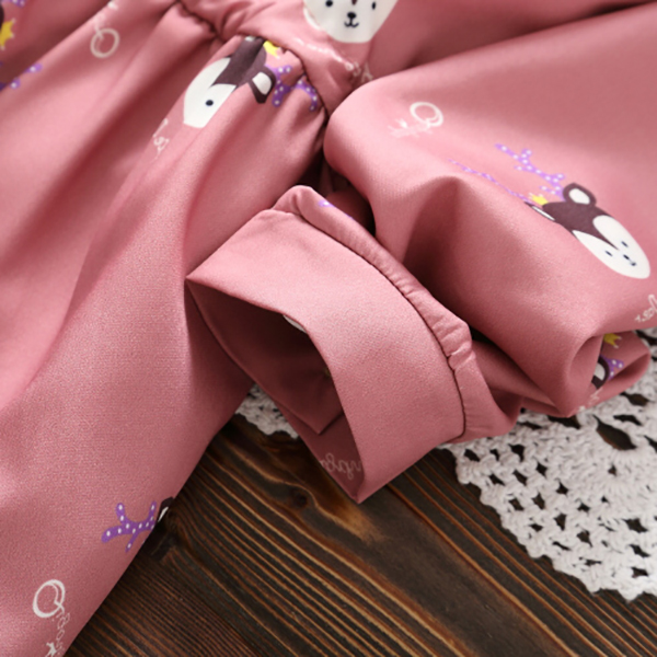 เดรสแฟชั่นญี่ปุ่น แขนยาว ผ้าทอนิ่มลายกวาง (12322LM)