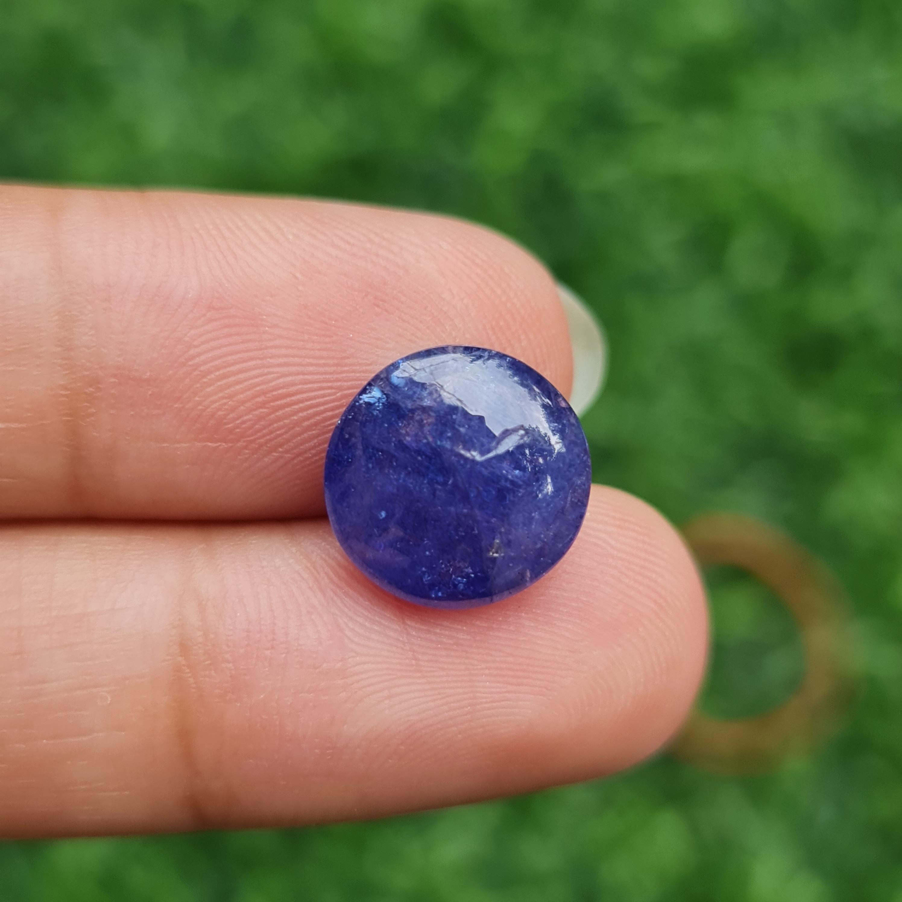 พลอย แทนซาไนท์ Tanzanite 8.94 กะรัต (Cts.) พลอยแท้ อัญมณีมงคลประจําวันเกิด เครื่องประดับพลอย