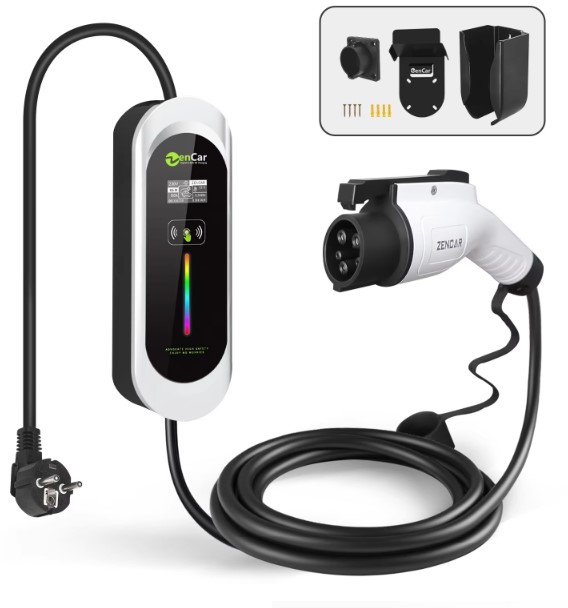 เครื่องชาร์จ EV 16A 1เฟส 220V Type.2 ใช้ในบ้าน / แบบพกพา
