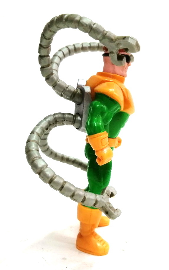 ฟิกเกอร์ พรีเมี่ยม ของแมคโดนัลด์ ดร.อ๊อคโตปุส (ด๊อกอ๊อค)ขนาดสูง.14 ซม. งานปี 1993 ชิ้นส่วนครบ แขนกลหนวดปลาหมึกขยับได้สมบูรณ์ สภาพเก่าสะสม