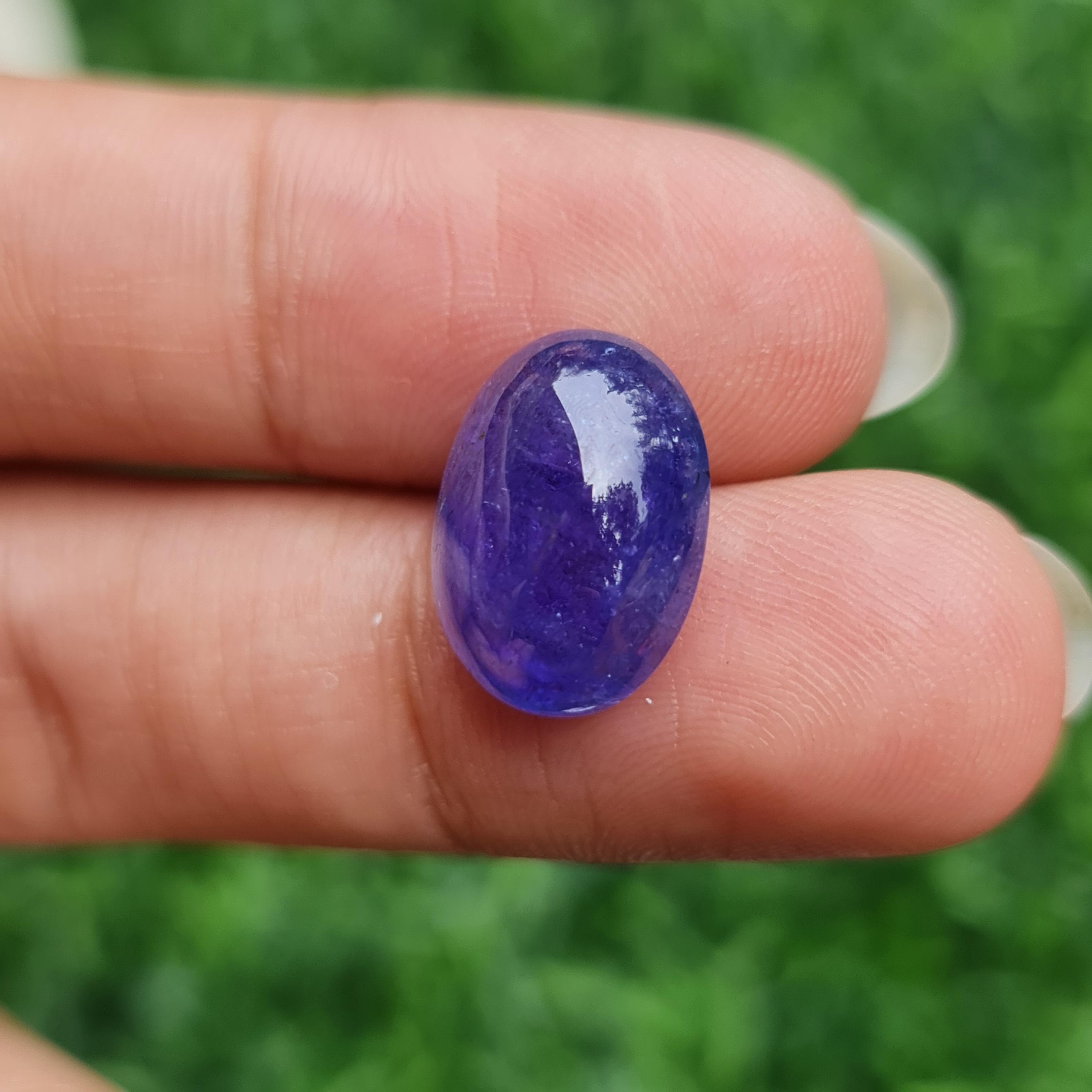 พลอย แทนซาไนท์ Tanzanite 10.53 กะรัต (Cts.) พลอยแท้ อัญมณีมงคลประจําวันเกิด เครื่องประดับพลอย