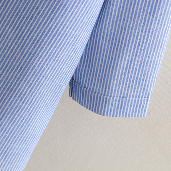 เดรสเชิ้ตแฟชั่นญี่ปุ่น แขนยาว ปักลายแมว (12100LM)