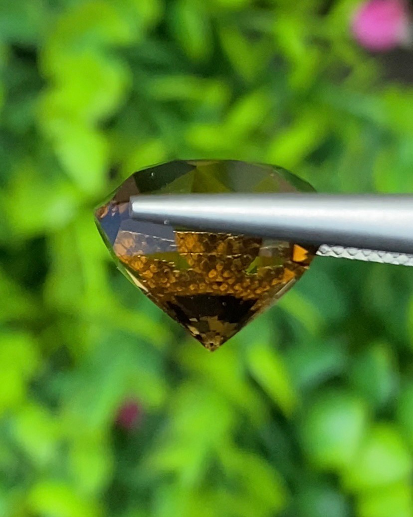พลอย ซิทริน Citrine 10.22 กะรัต (Cts.) พลอยแท้ อัญมณีมงคลประจําวันเกิด เครื่องประดับพลอย