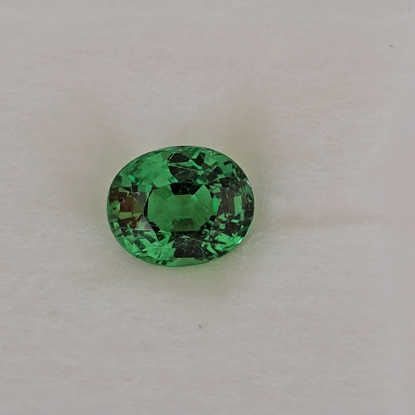 พลอย ซาโวไรท์ Tsavorite Garnet 1.16 กะรัต (Cts.) ดิบ Unheated พร้อมใบเซอร์ อัญมณีมงคลประจําวันเกิด เครื่องประดับพลอย