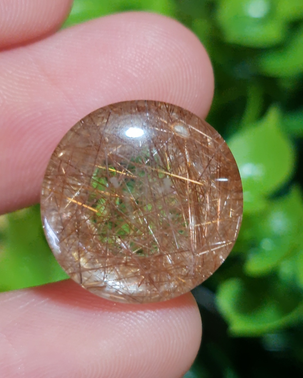 ไหมทอง ควอตซ์ Golden Rutilated Quartz 24.09 กะรัต Cts. พร้อมใบเซอร์ พลอยแท้ อัญมณีมงคลประจําวันเกิด เครื่องประดับพลอย