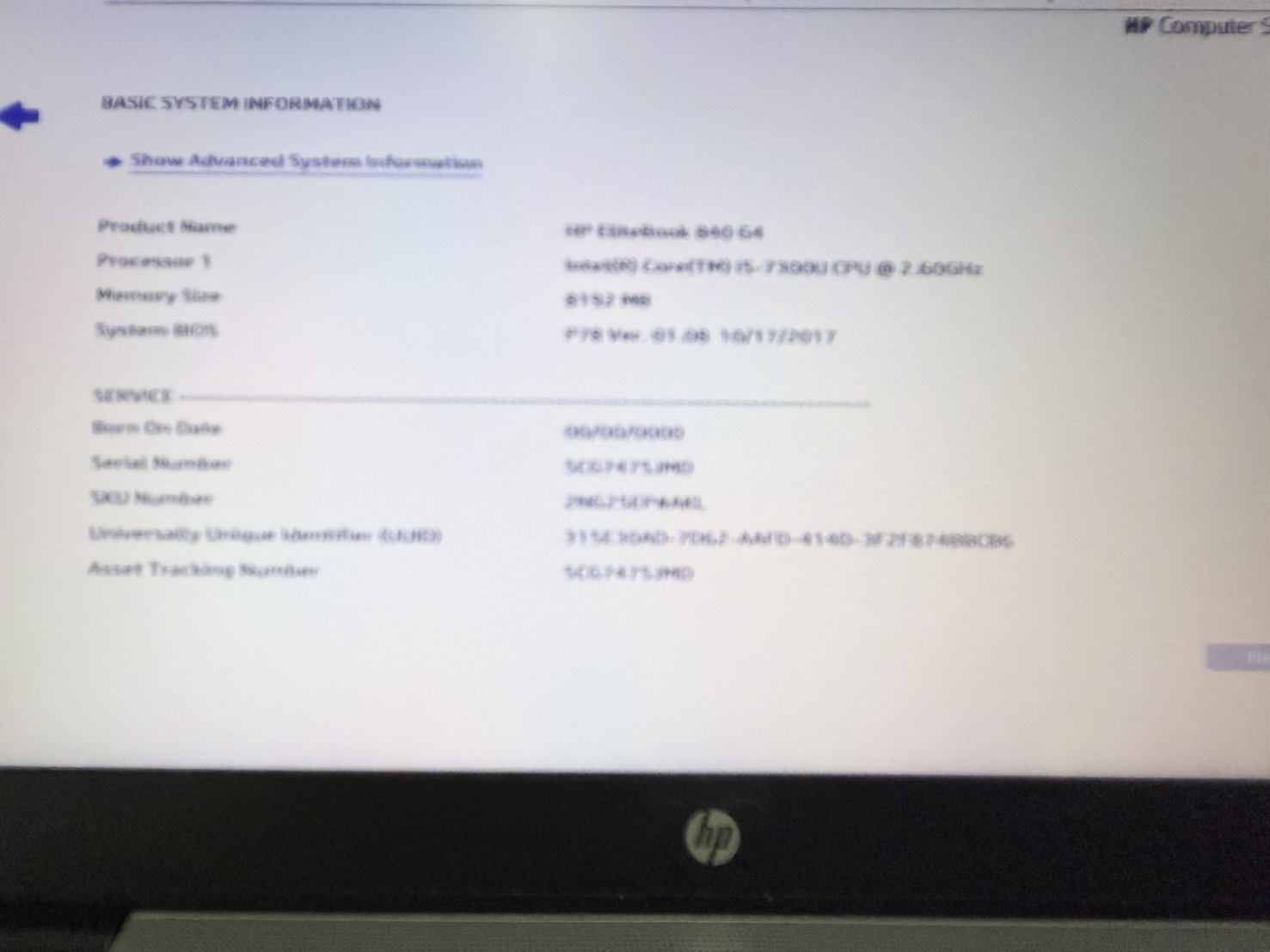 Notebook HP EliteBook 840 G4 (i5-7300U/8GB/M.2 256GB) ไม่มี Adapter แบตเสื่อม จอ Bright จอมีรอย ขอบยางเสื่อม