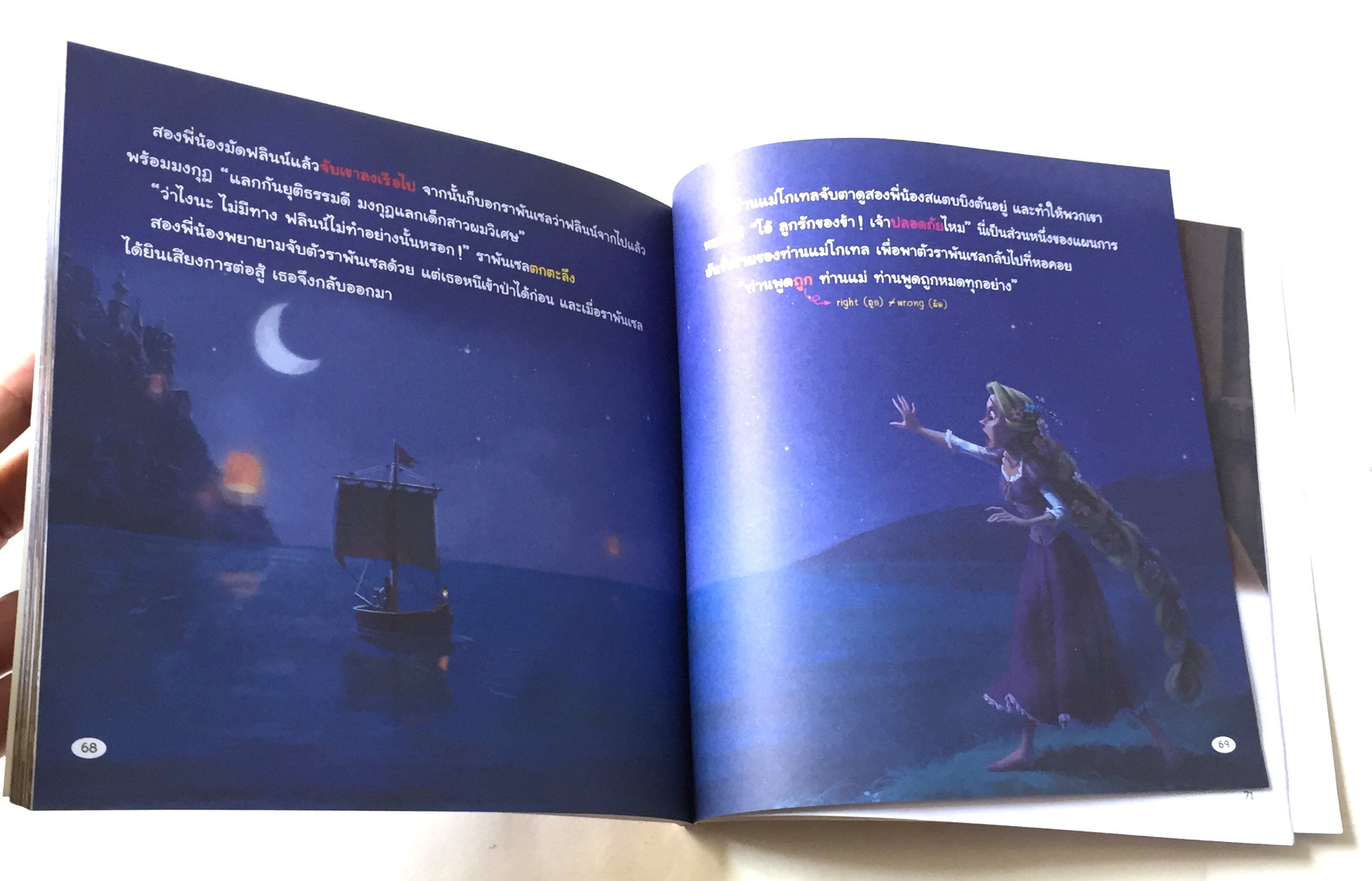 หนังสือนิทานเจ้าหญิงดิสนีย์ **ไม่เช็คแผ่นCD Tangled เจ้าหญิงราพันเซล Rapunzel ตอน ความลับในหอคอยปริศนา