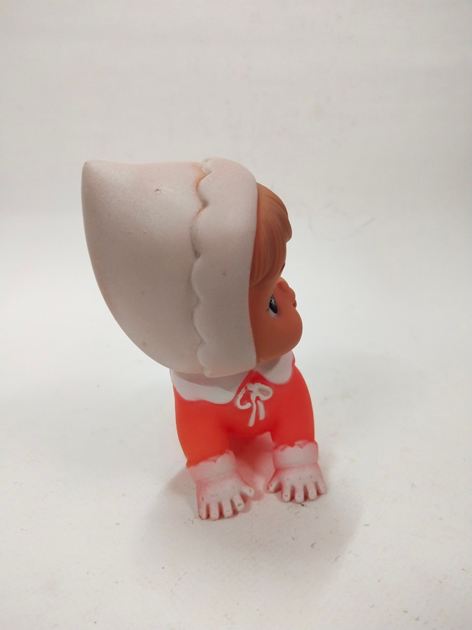 ตุ๊กตายางบีบ รุ่นเก่า รุ่นVintage baby doll ท่าคลาน งานเก่าหายากมาก ไม่พบบ่อย รุ่นฮ่องกง มือสองสภาพดีเก่าเก็บตามเวลา