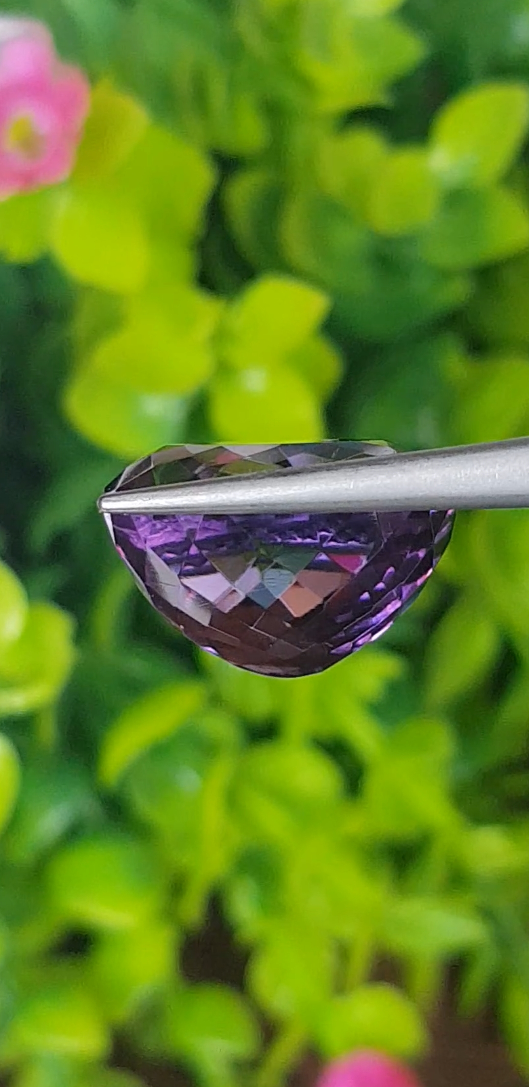 พลอย อเมทิส Amethyst 13.83 กะรัต (Cts.) พลอยแท้ อัญมณีมงคลประจําวันเกิด เครื่องประดับพลอย