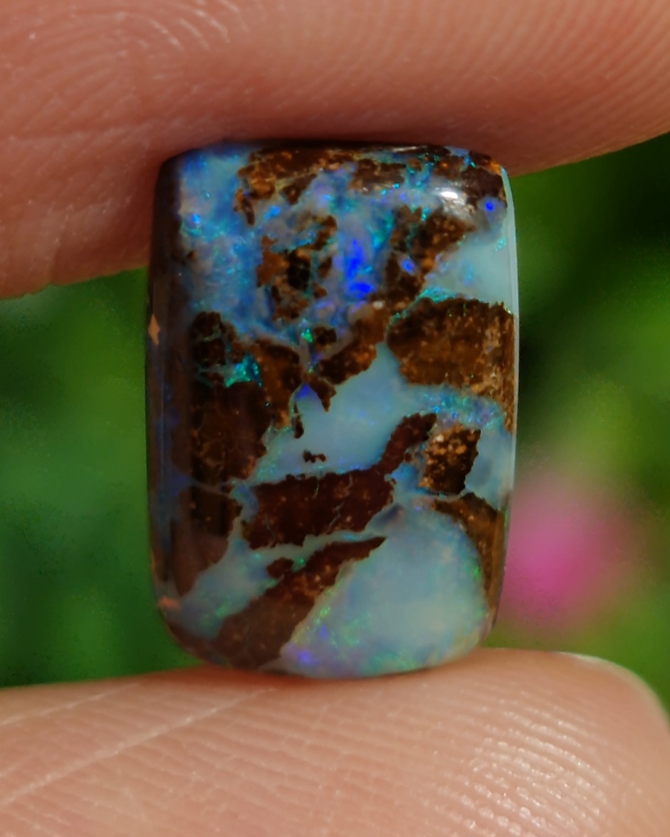 พลอย โบลเดอร์ โอปอล ออสเตรเลีย Australian Boulder Opal 2.80 กะรัต (Cts.) พลอยแท้ อัญมณีมงคลประจําวันเกิด เครื่องประดับพลอย