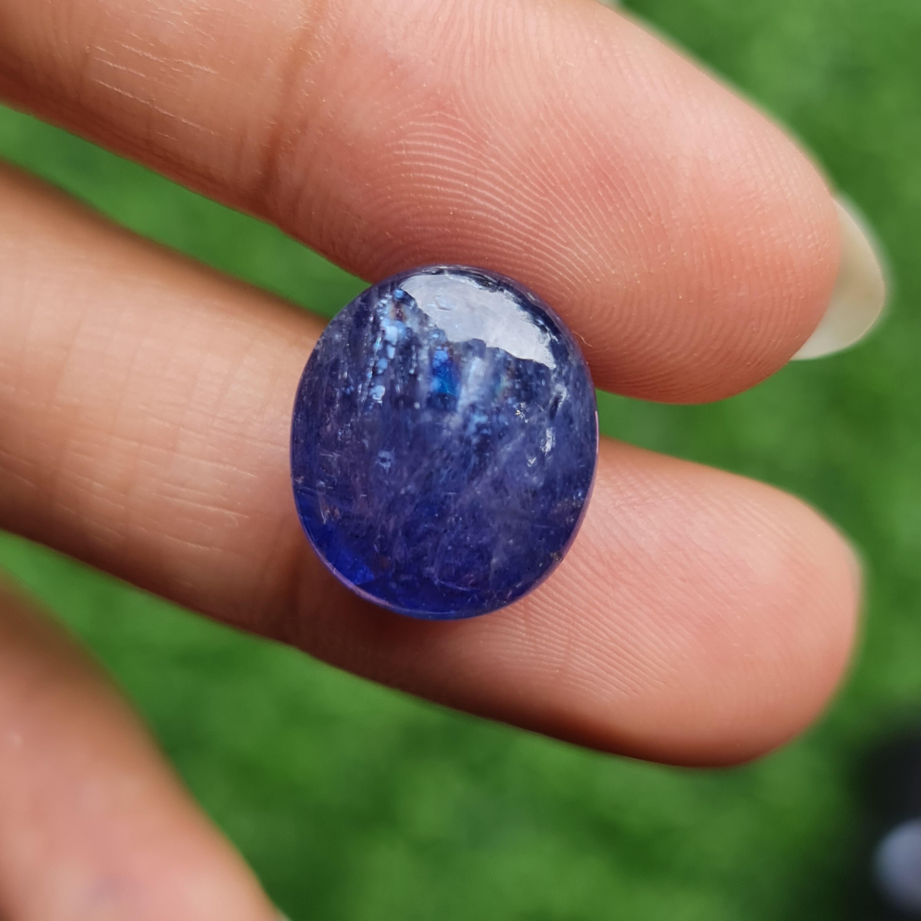 พลอย แทนซาไนท์ Tanzanite 15.79 กะรัต (Cts.) พลอยแท้ อัญมณีมงคลประจําวันเกิด เครื่องประดับพลอย