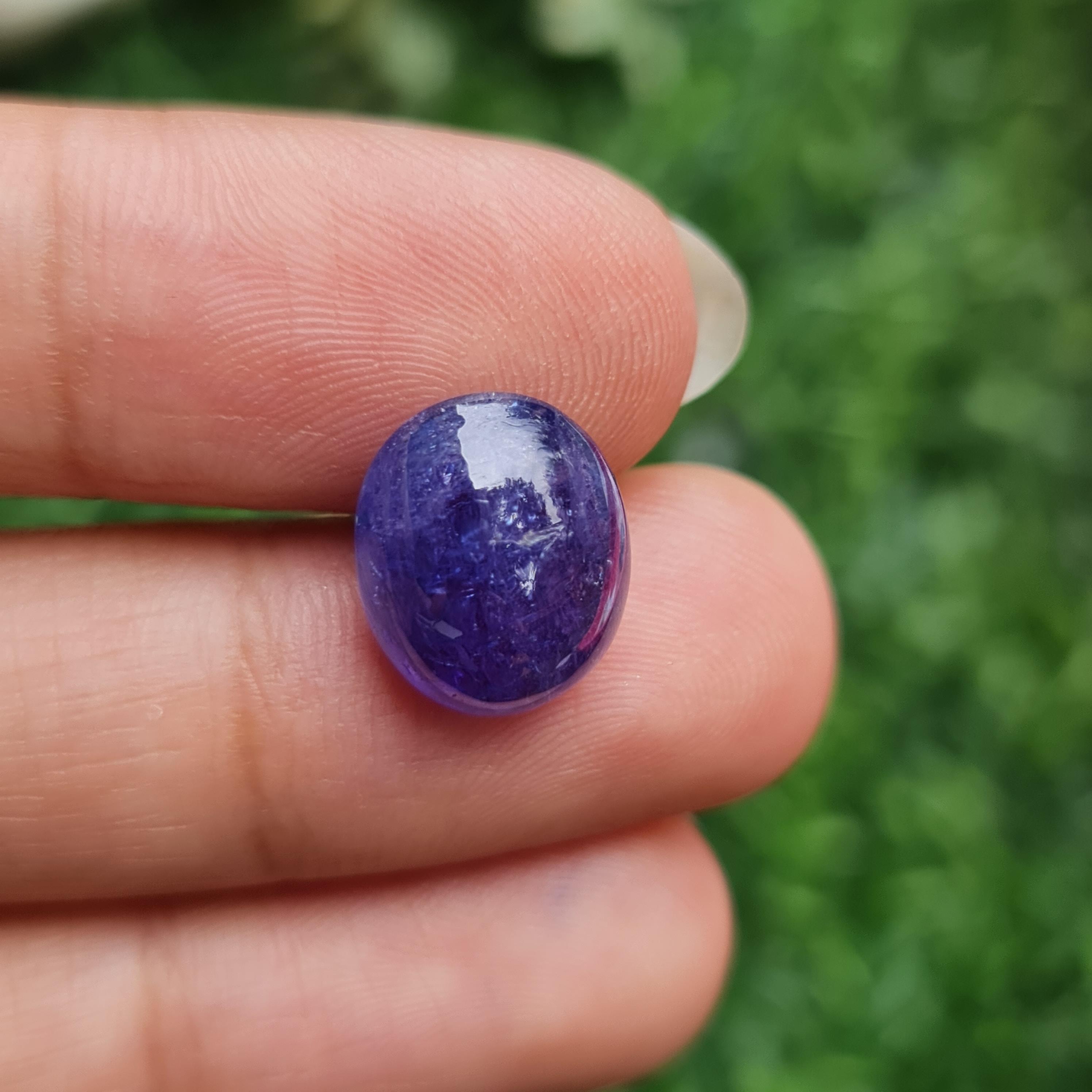 พลอย แทนซาไนท์ Tanzanite 8.18 กะรัต (Cts.) พลอยแท้ อัญมณีมงคลประจําวันเกิด เครื่องประดับพลอย