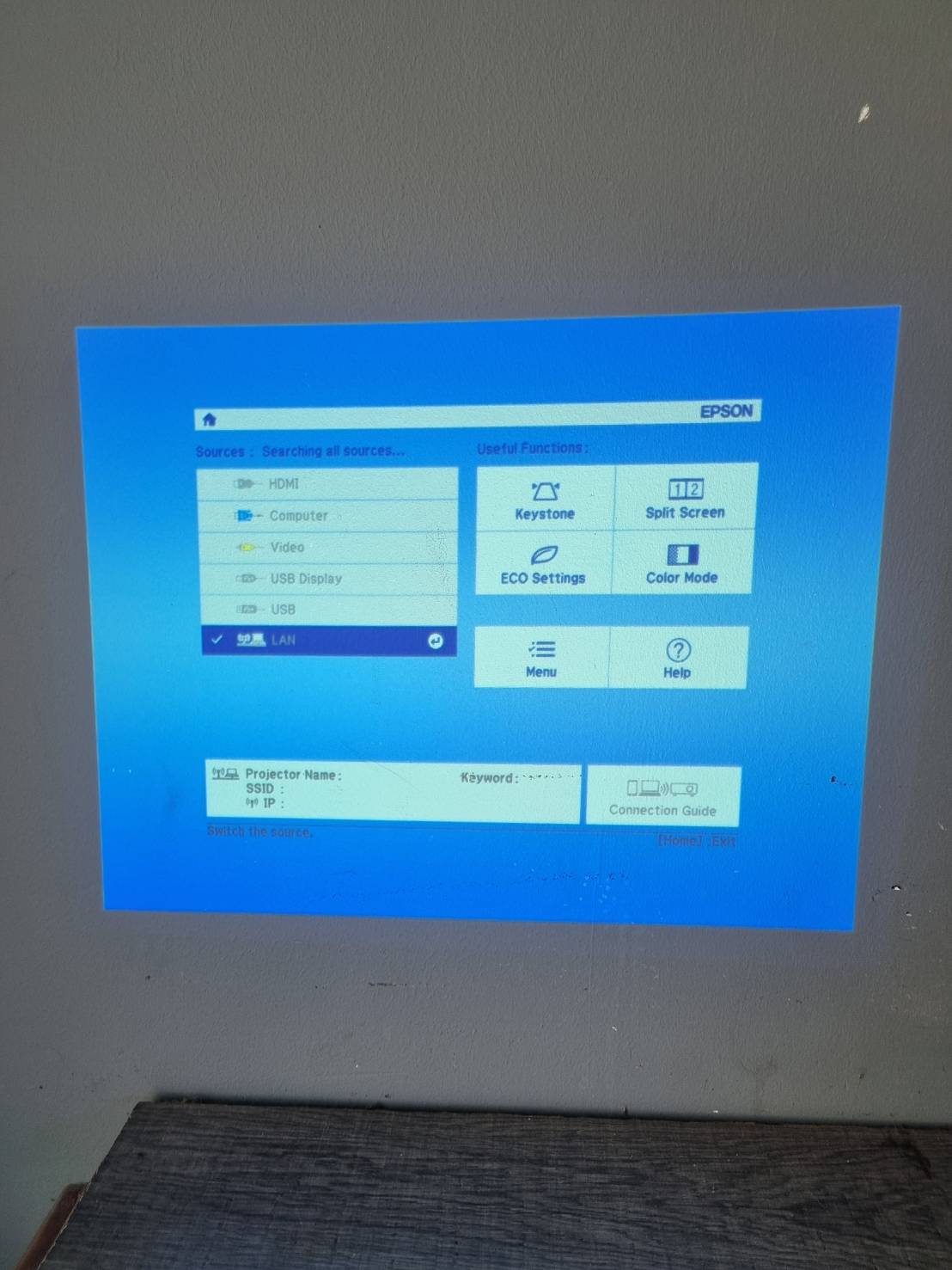 EPSON Projector Model EB X06 สีขาว