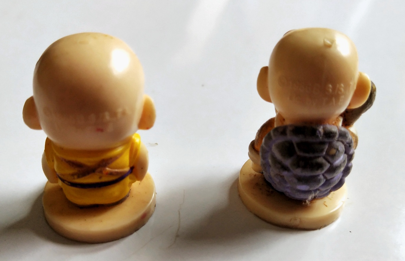 ของสะสมจากไอศครีม ตุ๊กตุ่นปั๊ม ผู้เฒ่าเต่าและคูริริน จากการ์ตูนอนิเมะ ดรากอนบอล Dragon Ball stamp