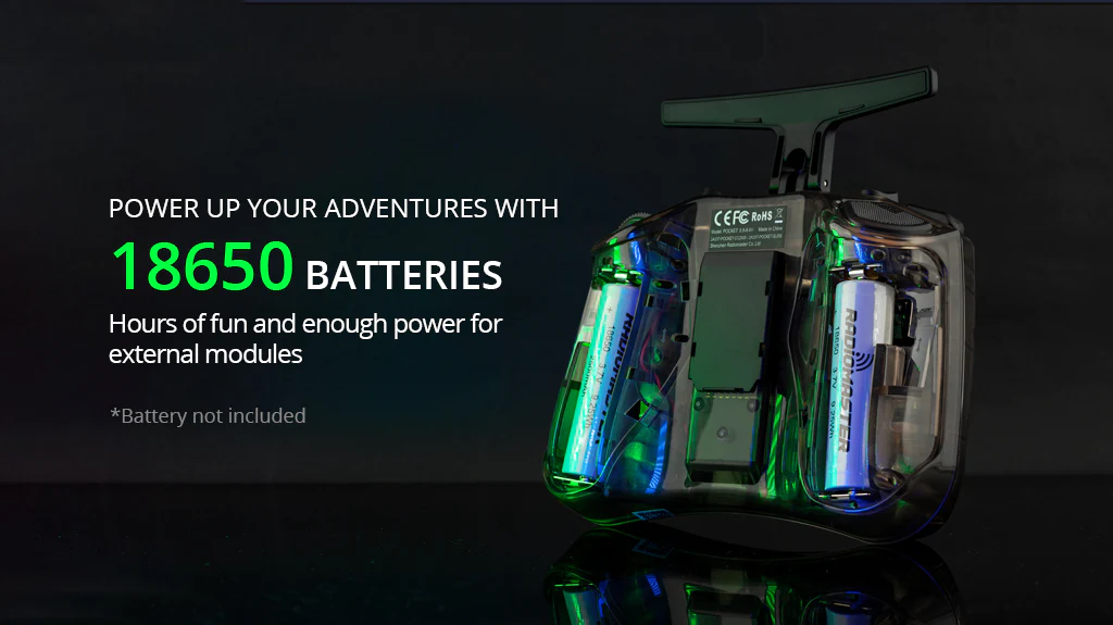 รีโมท วิทยุ Radiomaster Pocket Radio Controller Mode2 Charcoal ELRS RC วิทยุเครื่องบิน โดรน เฮลิคอปเตอร์ ปีกบิน ELRS