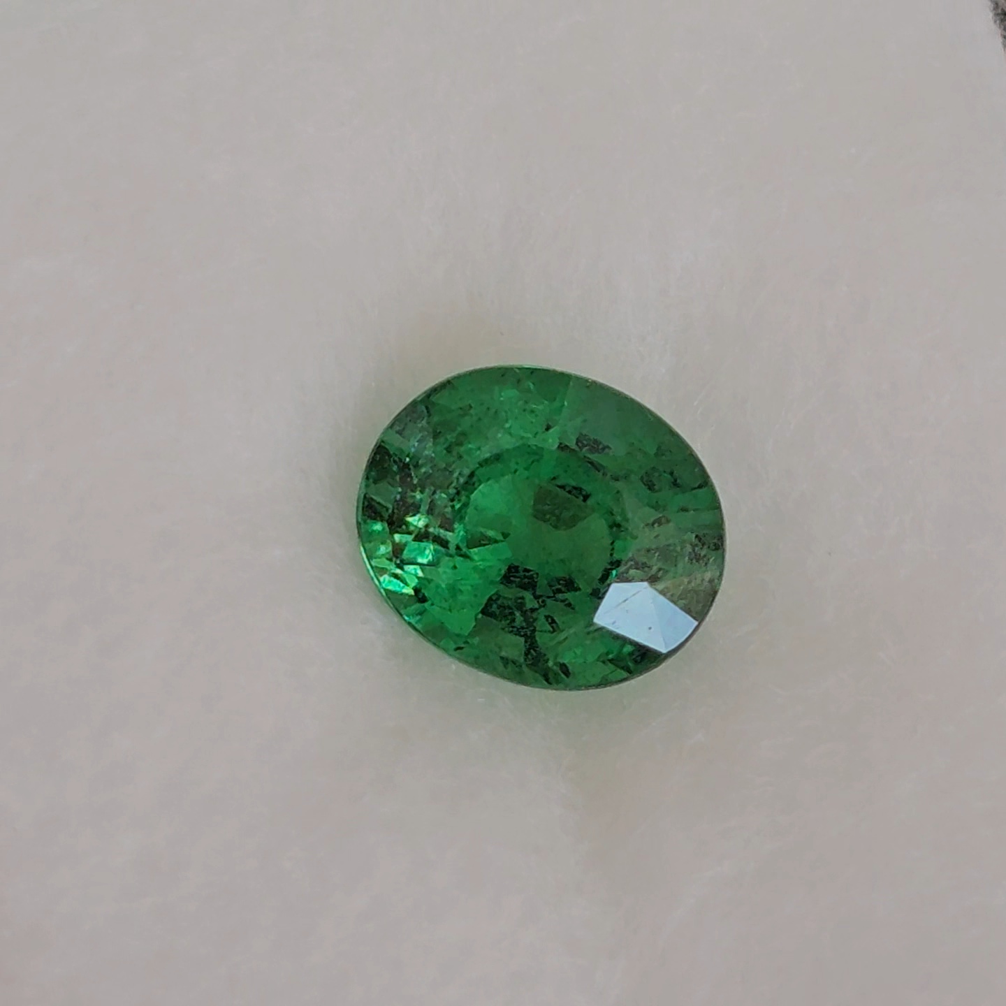 พลอย ซาโวไรท์ Tsavorite Garnet 1.06 กะรัต (Cts.) ดิบ Unheated พร้อมใบเซอร์ อัญมณีมงคลประจําวันเกิด เครื่องประดับพลอย