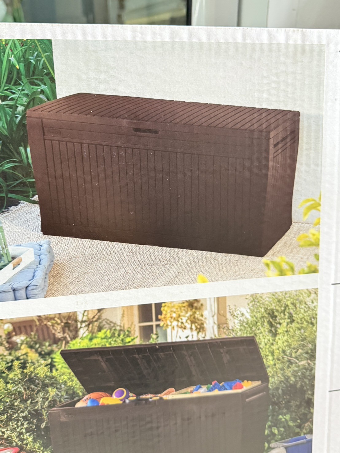 KETER กล่องเก็บของกลางแจ้ง Comfy Deck Box กว้าง 117 x ลึก 45 x สูง 57 ซม