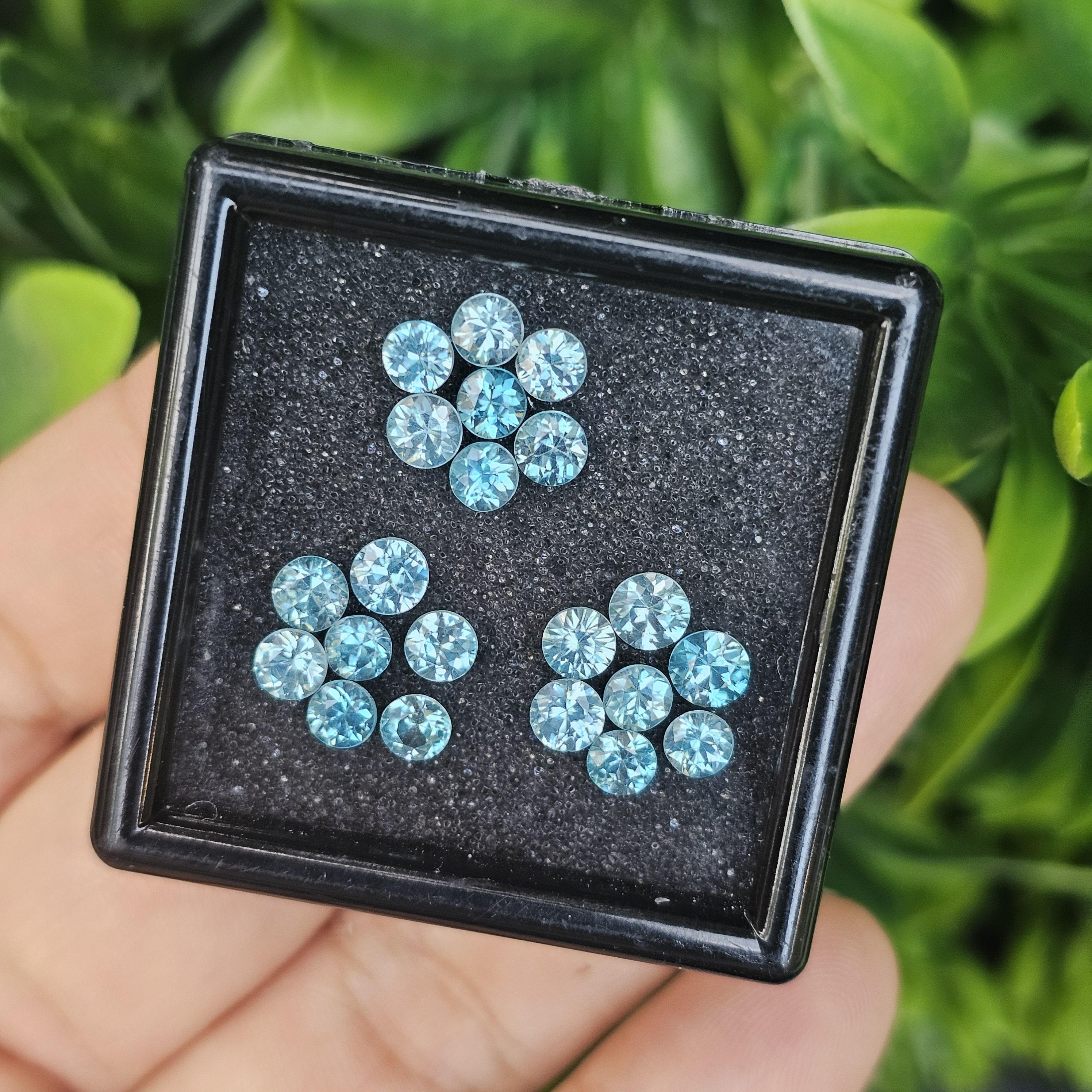 พลอย เพทาย Natural Zircon 7.18 กะรัต (Cts.) 9 เม็ด (18Pcs.) พลอยแท้อัญมณีมงคล ประจําวันเกิด เครื่องประดับพลอย