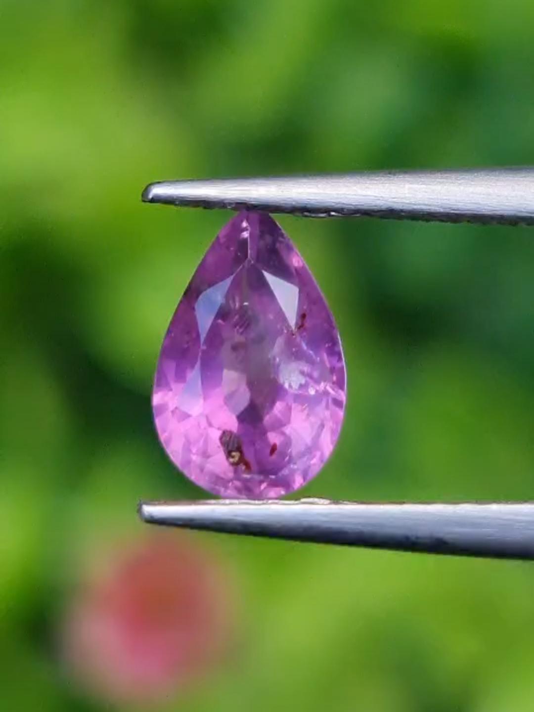 พลอย เพอเพิล แซฟไฟร์ สีม่วง Purple Sapphire 0.94 กะรัต (Cts.) พลอยแท้ อัญมณีมงคลประจําวันเกิด เครื่องประดับพลอย