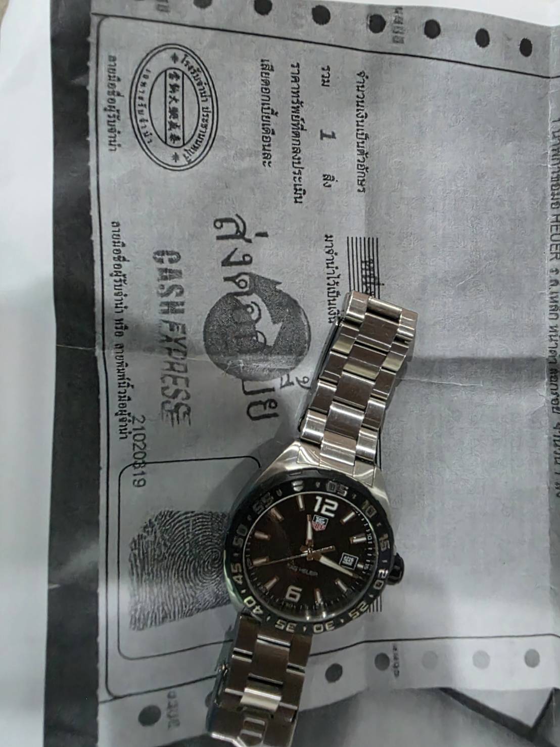หลุดจำนำ มีใบรับจำนำ Tag Heuer Formula 1